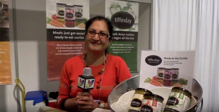 Seema Pubari promoting Tiffenday products